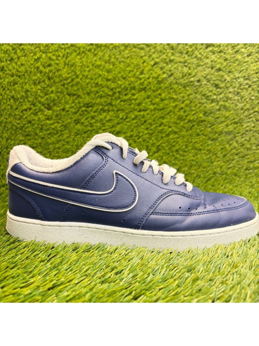 Nike Court Vision Low Mens Size 11 Blue White Athletic Lifestyle Shoes Sneakers